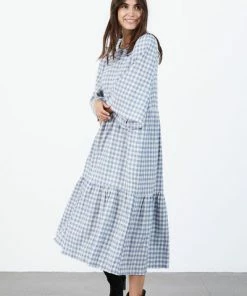 Lollys Laundry Sonya Dress - Dusty Blue