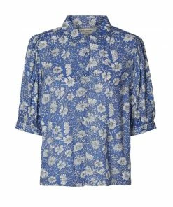 Lollys Laundry Lolly's Laundry Zoe Cornflower Shirt In Blue