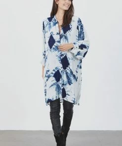 Lollys Laundry Isak Longline Shirt - Blue