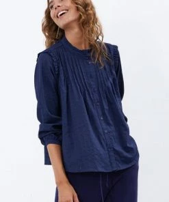 Lollys Laundry Dawn Shirt - Dark Blue