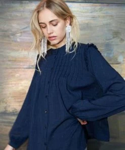 Lollys Laundry Dawn Shirt - Dark Blue