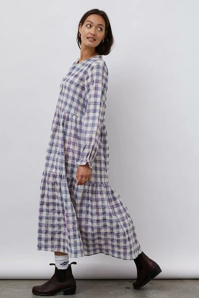 Lollys Laundry Natalia Dress Check Print 1 Lollys Laundry Natalia Dress Check Print