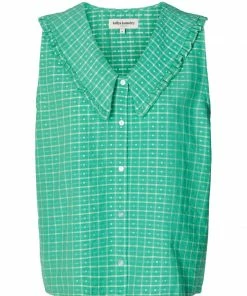 Lollys Laundry Lolly's Laundry Carly Blouse In Green
