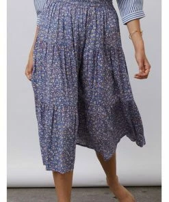 Lollys Laundry Morning Skirt Eco Viscose Blue