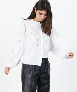 Lollys Laundry Valentina Shirt In White 7 Lollys Laundry Valentina Shirt In White