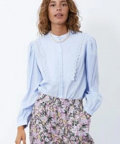 Lollys Laundry Pearl Shirt - Light Blue