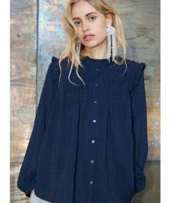 Lollys Laundry Dawn Shirt Dark Blue