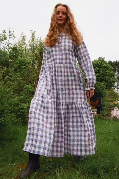 Lollys Laundry Natalia Dress Check Print 3 Lollys Laundry Natalia Dress Check Print