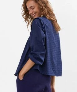 Lollys Laundry Dawn Shirt - Dark Blue