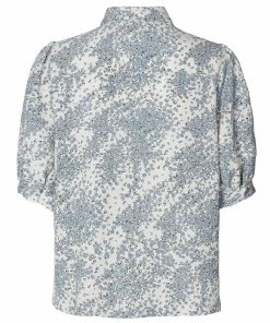 Lollys Laundry Zoe Petal Shirt In Blue