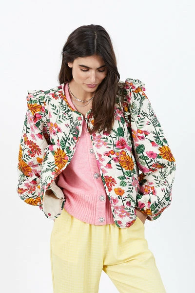 Lollys Laundry Ulla Jacket - Flower Print 1 Lollys Laundry Ulla Jacket - Flower Print