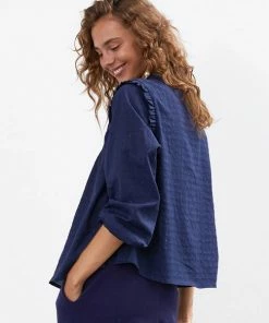 Lollys Laundry Dawn Shirt Dark Blue