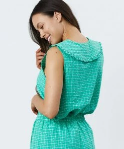 Lollys Laundry Lolly's Laundry Carly Blouse In Green