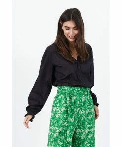 Lollys Laundry Charles Blouse - Washed Black