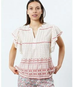 Lollys Laundry Isabel Top Red Dot Print