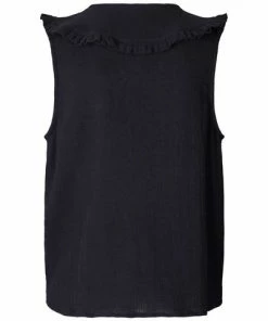 Lollys Laundry Carly Top - Washed Black