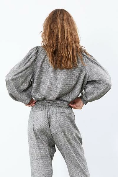 Lollys Laundry Monica Blouse - Silver 1 Lollys Laundry Monica Blouse - Silver