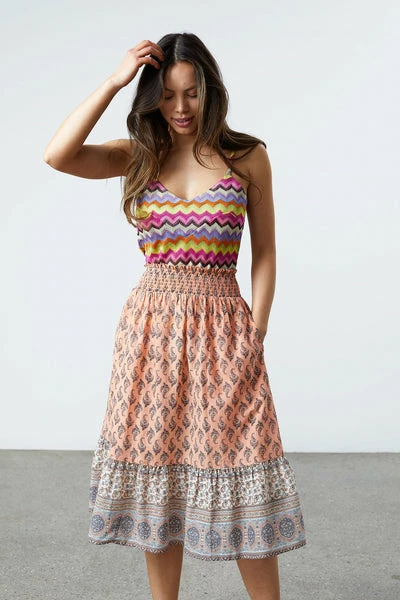 Lollys Laundry Tanya Skirt - Coral 2 Lollys Laundry Tanya Skirt - Coral