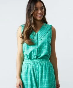 Lollys Laundry Lolly's Laundry Carly Blouse In Green