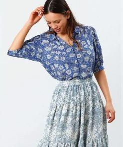 Lollys Laundry Lolly's Laundry Zoe Cornflower Shirt In Blue
