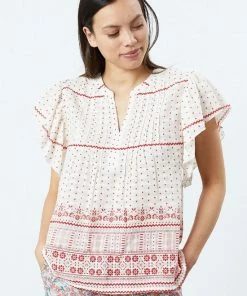Lollys Laundry Isabel Top Red Dot Print