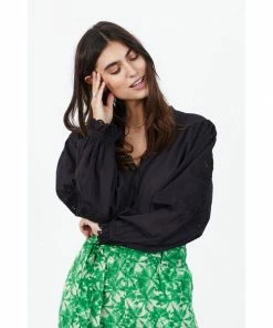 Lollys Laundry Charles Blouse - Washed Black