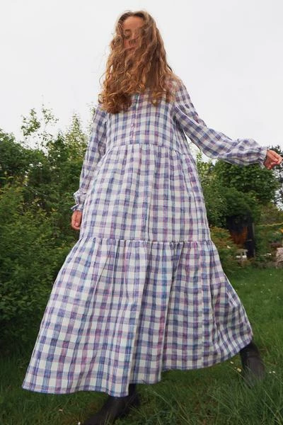 Lollys Laundry Natalia Dress Check Print 2 Lollys Laundry Natalia Dress Check Print