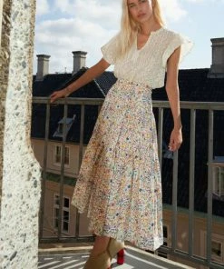 Lollys Laundry Sunset Skirt Multi Flower Print