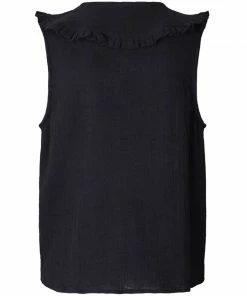 Lollys Laundry Carly Blouse In Washed Black