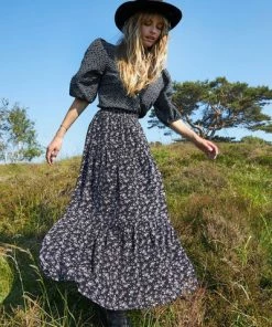 Lollys Laundry Bonny Skirt Floral Navy