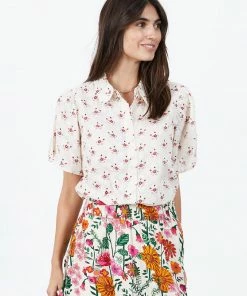 Lollys Laundry Lolly's Laundry Gambia Floral Blouse In Cream