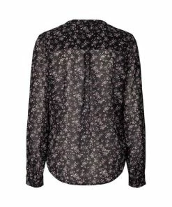 Lollys Laundry Helena Floral Navy Shirt Blouse