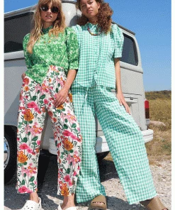 Lollys Laundry Rita Green Trousers