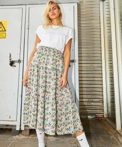 Lollys Laundry Floral Multi Coloured Morning Skirt
