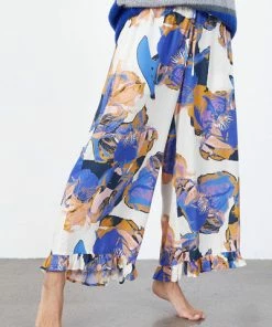 Lollys Laundry Estrid Trousers - Blue Flower