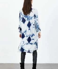 Lollys Laundry Isak Longline Shirt - Blue