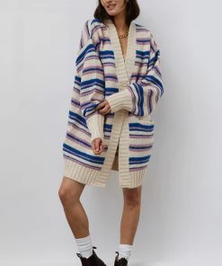 Lollys Laundry Carry Striped Longline Cardigan
