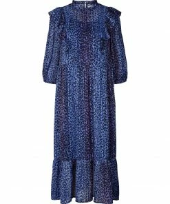 Lollys Laundry Cana Blue Spot Midi Dress 11 Lollys Laundry Cana Blue Spot Midi Dress