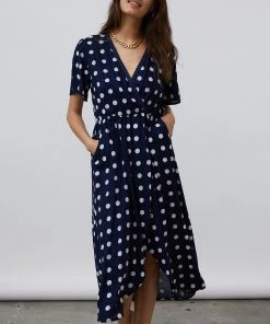 Lollys Laundry Marie Navy Polka Dress 11 Lollys Laundry Marie Navy Polka Dress