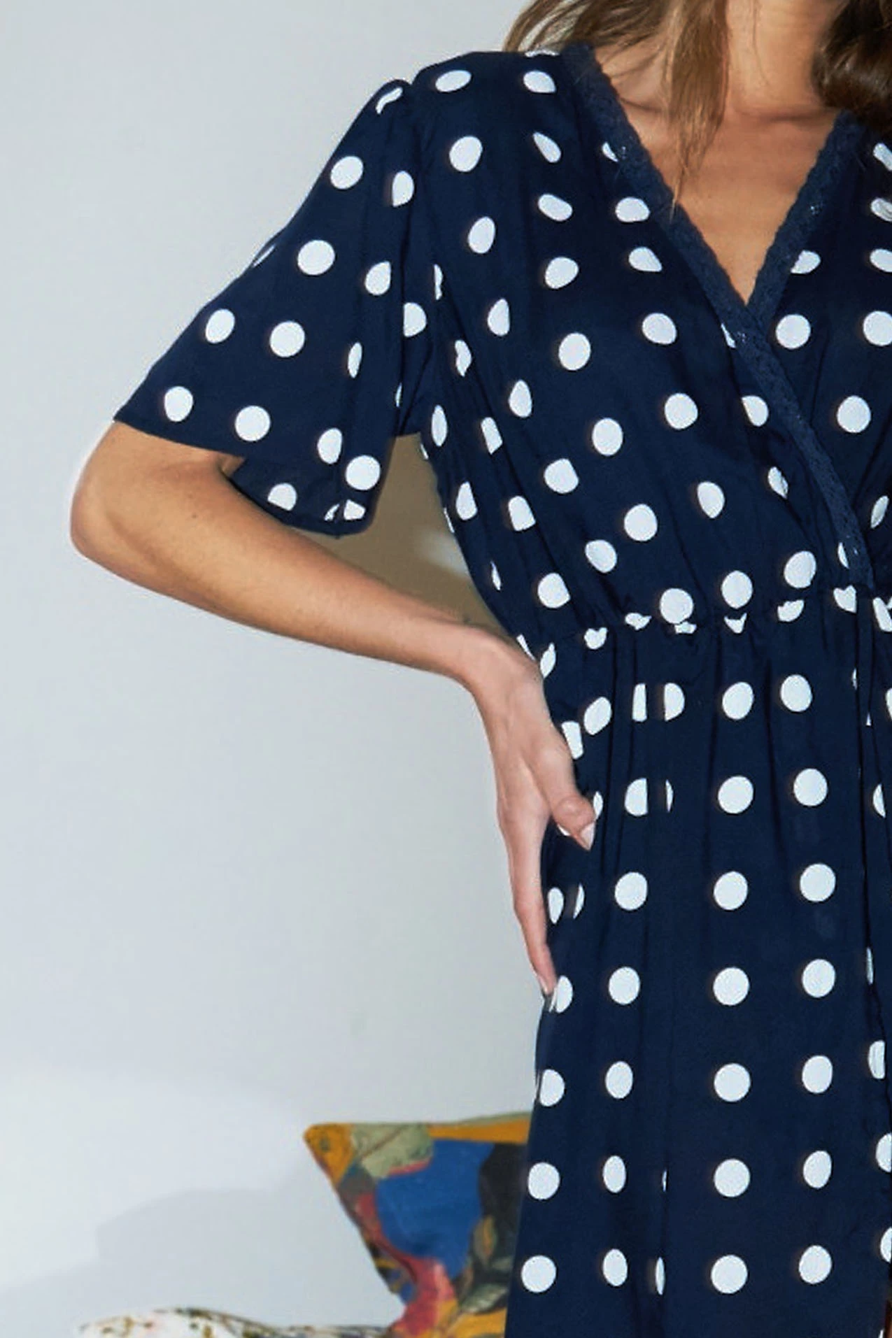 Lollys Laundry Marie Navy Polka Dress 4 Lollys Laundry Marie Navy Polka Dress