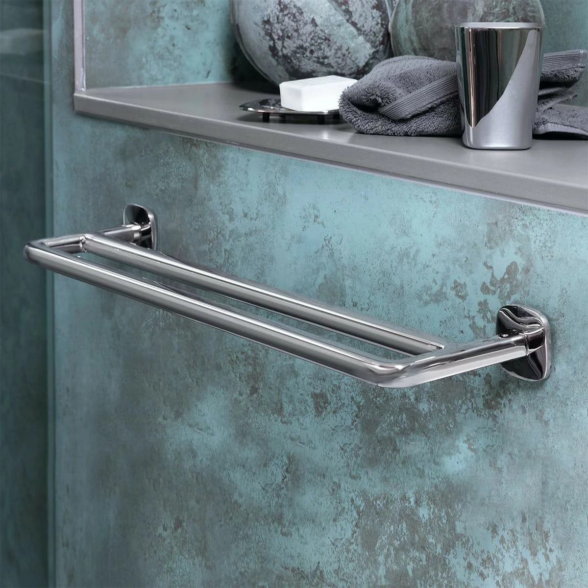 Robert Welch Burford Towel Rail Double 2 Robert Welch Burford Towel Rail Double
