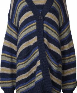 Lollys Laundry Carrie Navy Stripe Cardigan