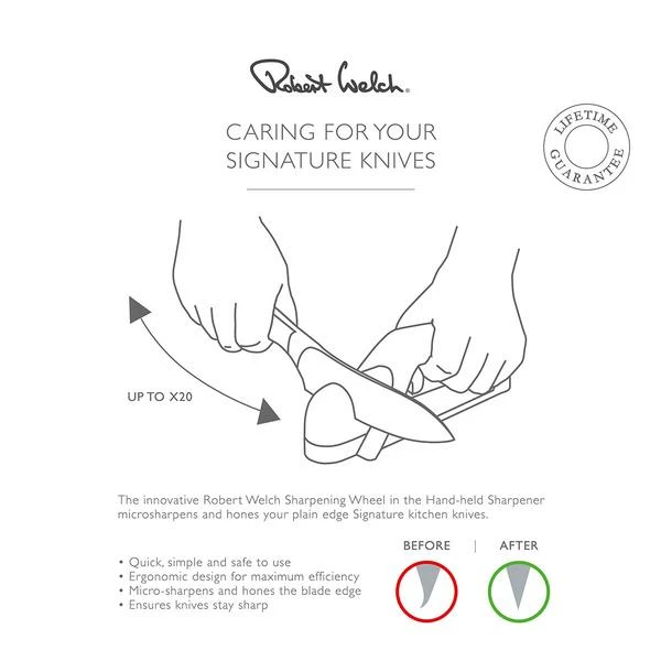 Robert Welch 8cm Vegetable Paring Signature Knife 5 Robert Welch 8cm Vegetable Paring Signature Knife