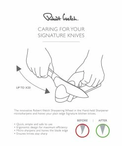 Robert Welch Book Knife Block Set & Knife Sharpener