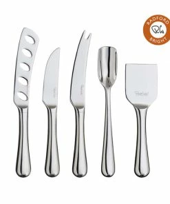 Robert Welch Radford Bright Gourmet Cheese Set with Oak Pebble Chopping Board