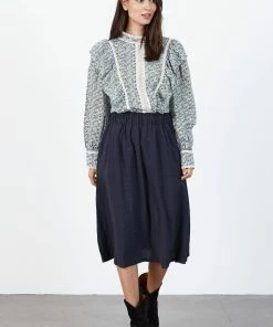 Lollys Laundry Washed Black Ella Skirt