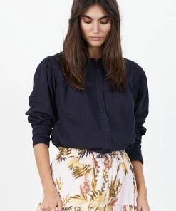 Lollys Laundry NICKY WASHED BLACK SHIRT