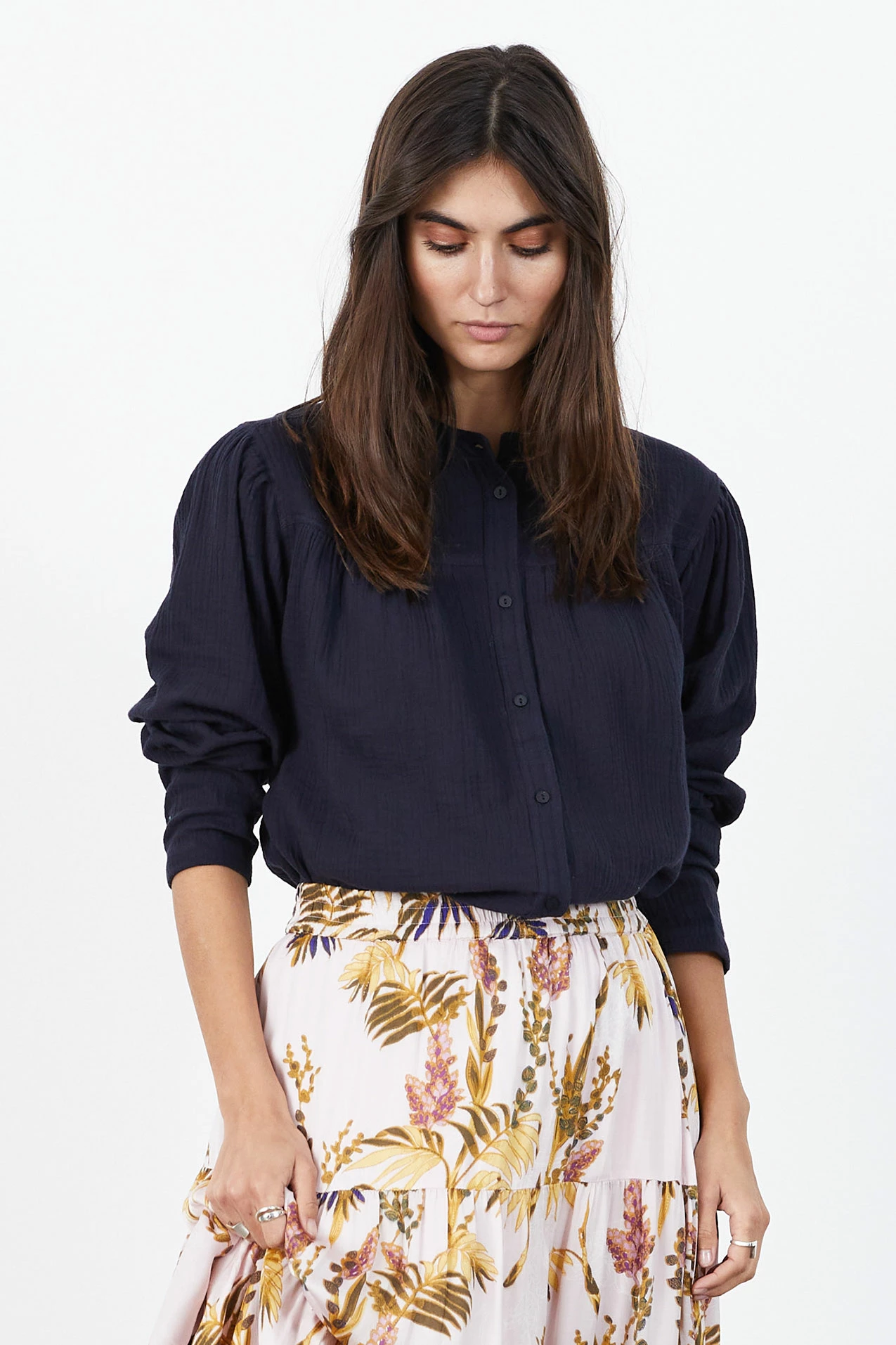 Lollys Laundry NICKY WASHED BLACK SHIRT 1 Lollys Laundry NICKY WASHED BLACK SHIRT