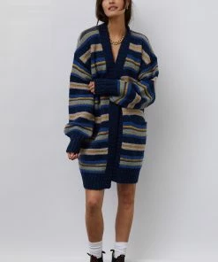 Lollys Laundry Carrie Navy Stripe Cardigan