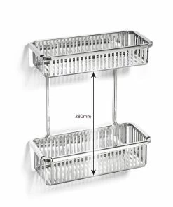 Robert Welch Burford Shower Basket Double